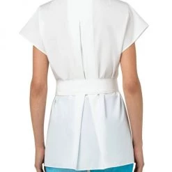 Akris Silk & Cotton Tie-Waist Shirt 12 Akris Silk & Cotton Tie-Waist Shirt -Akris Sales Shop unnamed file 1012