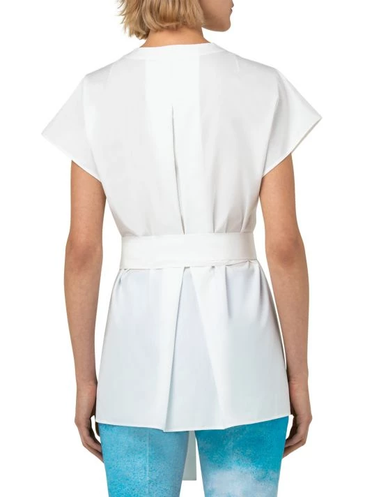 Akris Silk & Cotton Tie-Waist Shirt 7 Akris Silk & Cotton Tie-Waist Shirt - Image 5