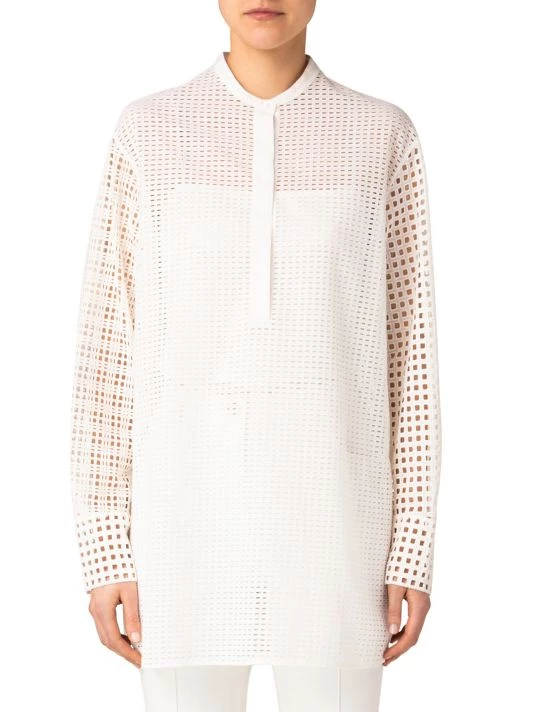 Akris Mesh Cotton Oversized Tunic 5 Akris Mesh Cotton Oversized Tunic - Image 3