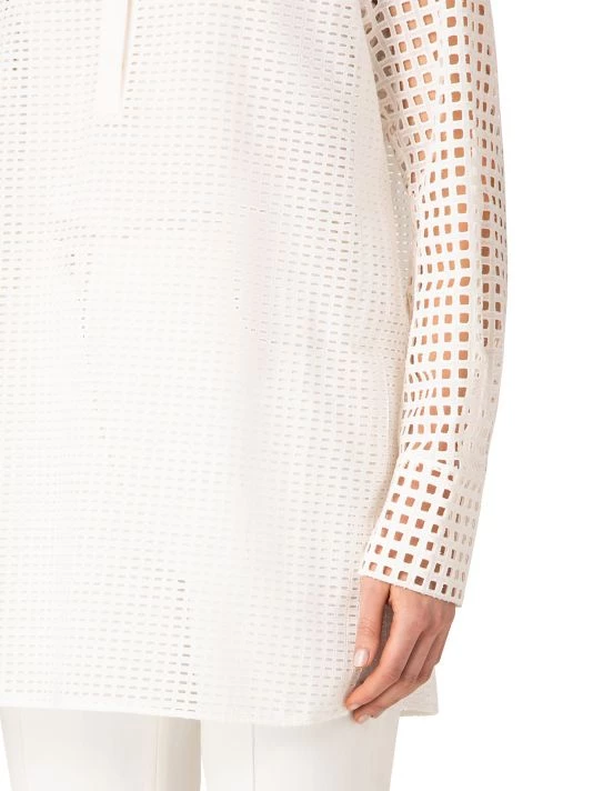 Akris Mesh Cotton Oversized Tunic 8 Akris Mesh Cotton Oversized Tunic - Image 6