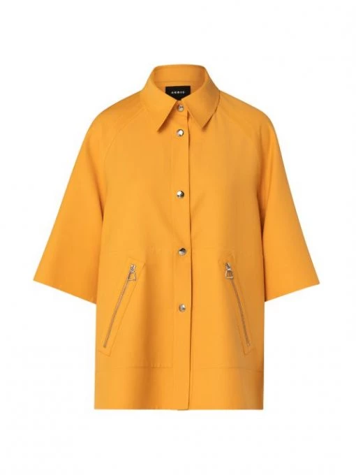 Akris Silk & Cotton Elbow-Sleeve Jacket -Akris Sales Shop unnamed file 1020