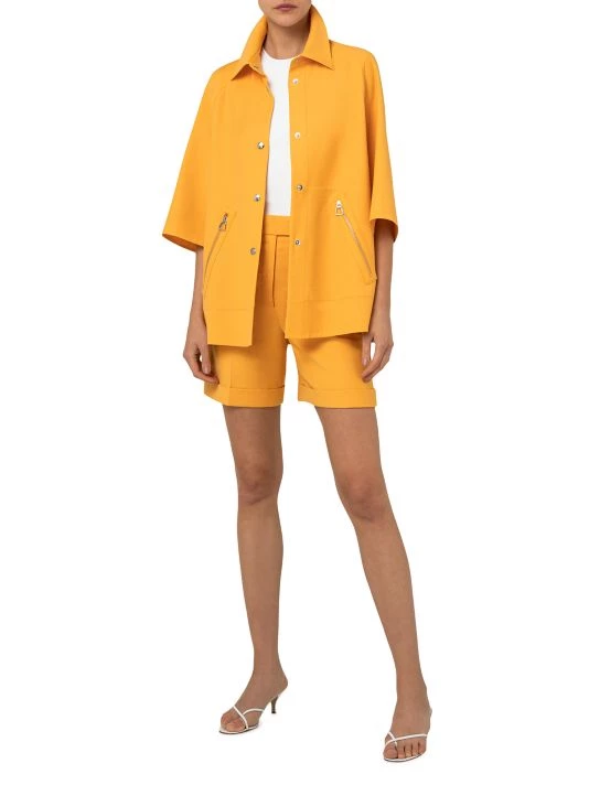 Akris Silk & Cotton Elbow-Sleeve Jacket 4 Akris Silk & Cotton Elbow-Sleeve Jacket - Image 2