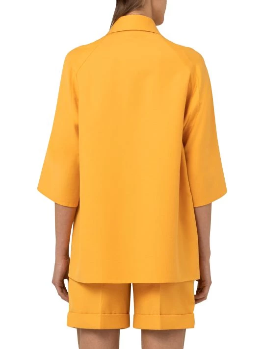 Akris Silk & Cotton Elbow-Sleeve Jacket 7 Akris Silk & Cotton Elbow-Sleeve Jacket - Image 5