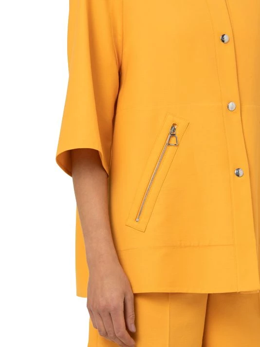 Akris Silk & Cotton Elbow-Sleeve Jacket 8 Akris Silk & Cotton Elbow-Sleeve Jacket - Image 6