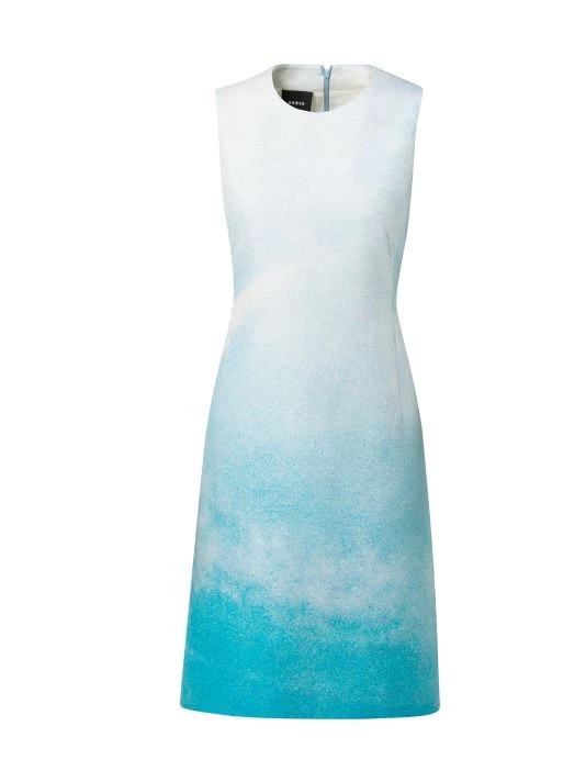 Akris St. Gallen Sky Sheath Dress 3 Akris St. Gallen Sky Sheath Dress