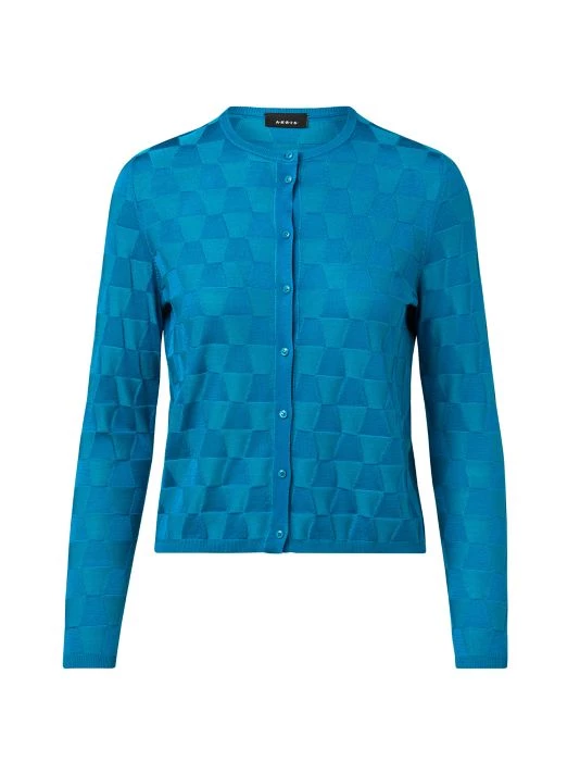 Akris Silk Trapezoid Cardigan Mint Clay 5 Akris Silk Trapezoid Cardigan Mint Clay - Image 3