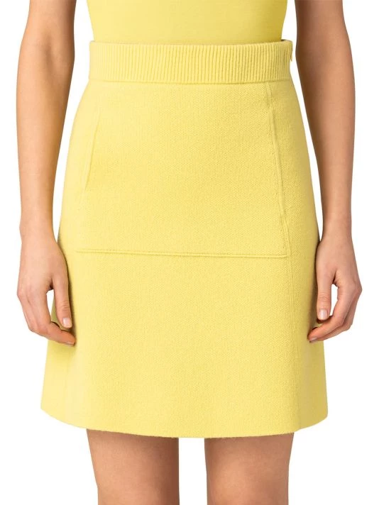 Akris Cashmere Piqué A-Line Skirt 5 Akris Cashmere Piqué A-Line Skirt - Image 3