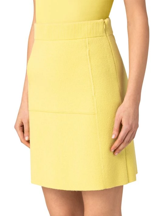 Akris Cashmere Piqué A-Line Skirt 6 Akris Cashmere Piqué A-Line Skirt - Image 4