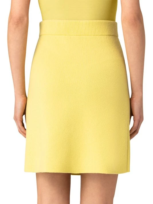 Akris Cashmere Piqué A-Line Skirt 7 Akris Cashmere Piqué A-Line Skirt - Image 5
