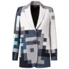 Akris Wool Colorblocked Jacket
