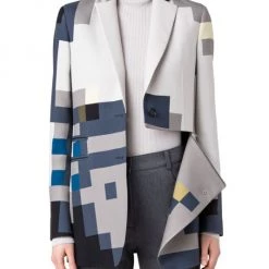 Akris Wool Colorblocked Jacket -Akris Sales Shop unnamed file 1047