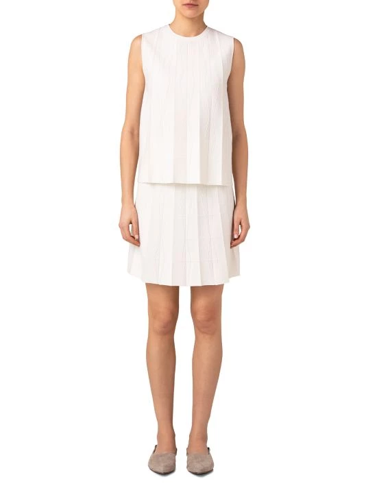 Akris Pleated Knit Virgin Wool Miniskirt 4 Akris Pleated Knit Virgin Wool Miniskirt - Image 2