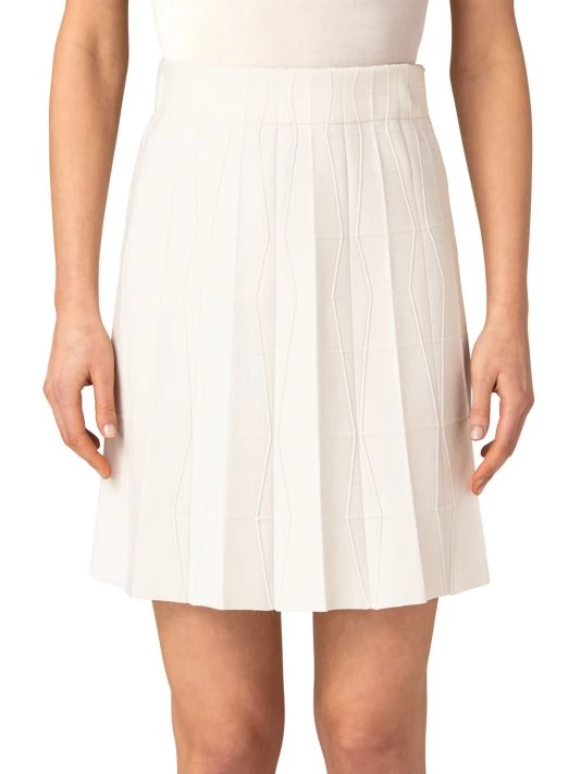 Akris Pleated Knit Virgin Wool Miniskirt 5 Akris Pleated Knit Virgin Wool Miniskirt - Image 3