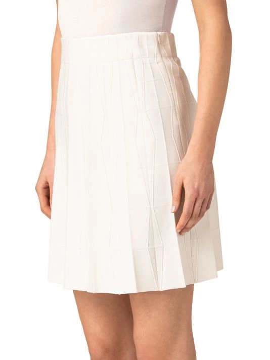 Akris Pleated Knit Virgin Wool Miniskirt 6 Akris Pleated Knit Virgin Wool Miniskirt - Image 4