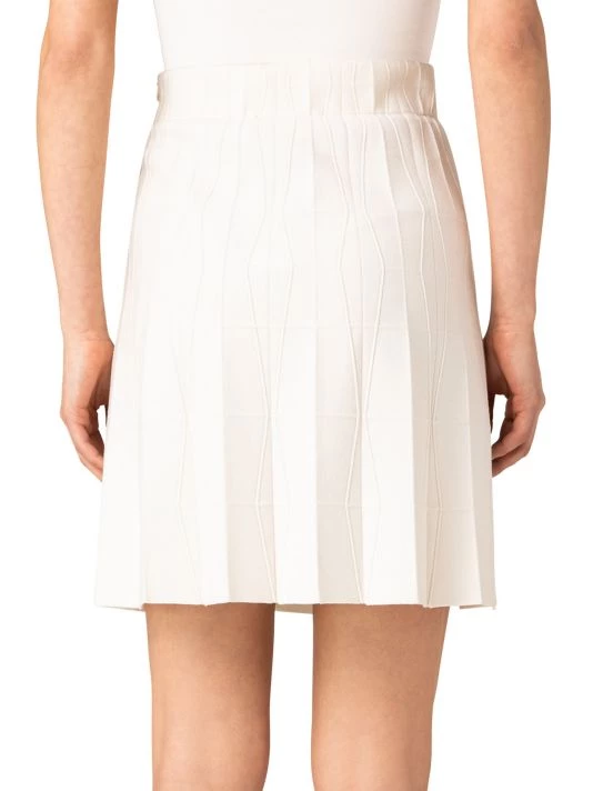 Akris Pleated Knit Virgin Wool Miniskirt 7 Akris Pleated Knit Virgin Wool Miniskirt - Image 5