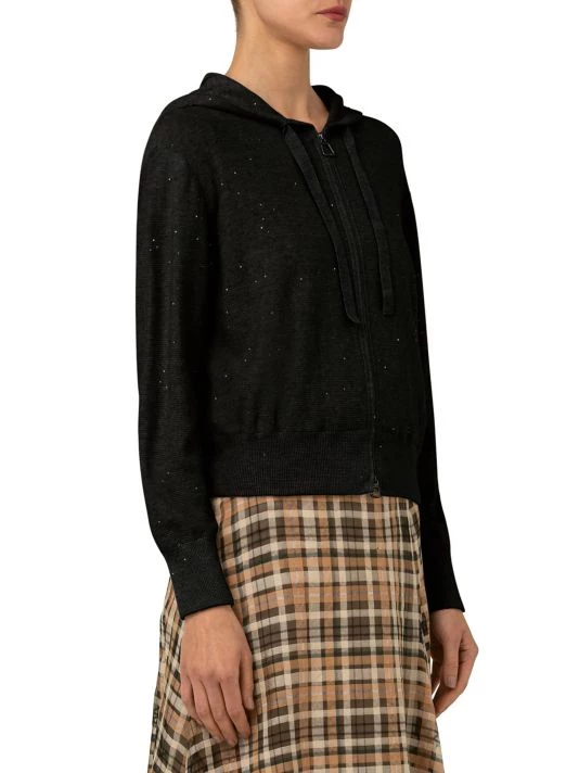 Akris Sequined Linen-Blend Zip Hoodie 6 Akris Sequined Linen-Blend Zip Hoodie - Image 4