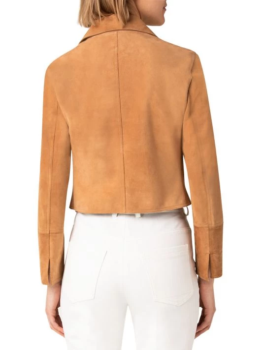 Akris Double Zip-Up Suede Jacket 7 Akris Double Zip-Up Suede Jacket - Image 5