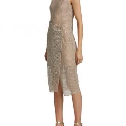 Akris Asymmetric Openwork Midi-Dress -Akris Sales Shop unnamed file 1104