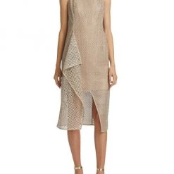 Akris Asymmetric Openwork Midi-Dress -Akris Sales Shop unnamed file 1106