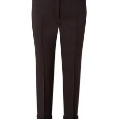 Akris Seamed Cuffed High-Rise Jeans