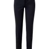 Akris Magda Stretch-Cotton Denim Slim-Fit Pants Navy