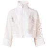 Akris Cotton Broderie Anglaise Cropped Jacket