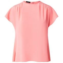 Akris Gathered Yoke Silk Top