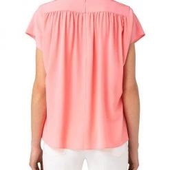 Akris Gathered Yoke Silk Top -Akris Sales Shop unnamed file 1157