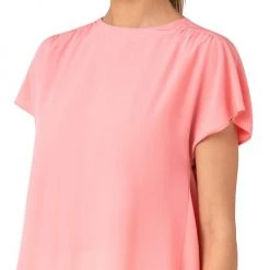 Akris Gathered Yoke Silk Top -Akris Sales Shop unnamed file 1158
