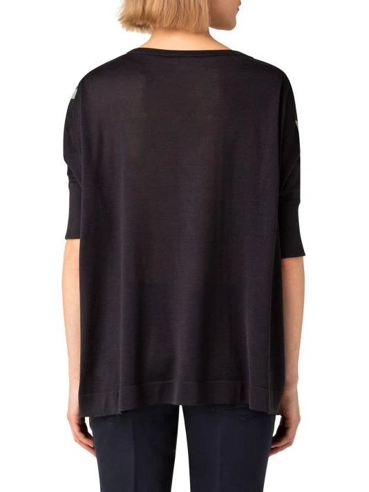 Akris Boxy Striped-Front Top 7 Akris Boxy Striped-Front Top - Image 5