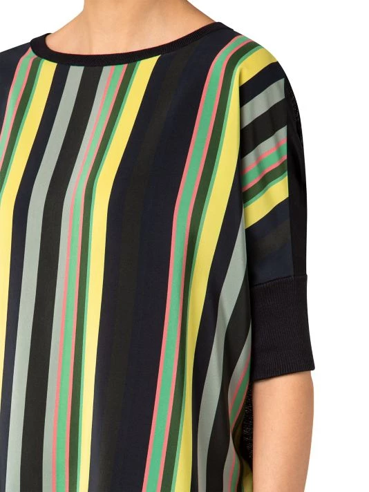 Akris Boxy Striped-Front Top 8 Akris Boxy Striped-Front Top - Image 6