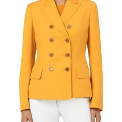 Akris Stretch Double-Breasted Jacket -Akris Sales Shop unnamed file 1171