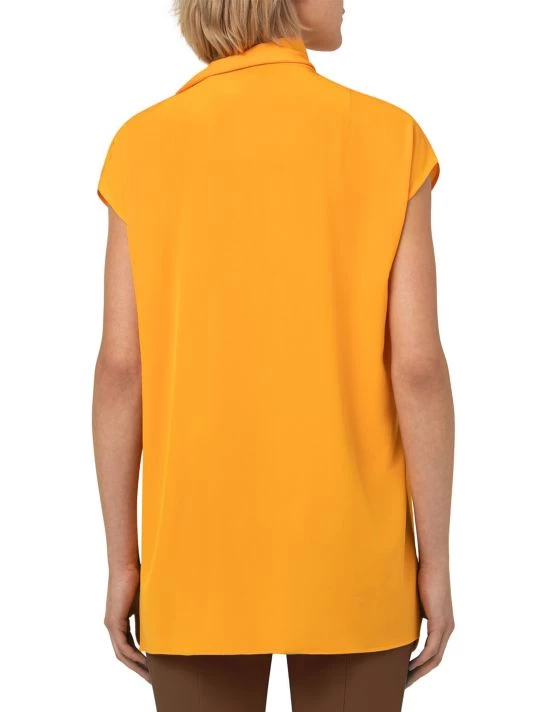 Akris Silk Crepe Tie-Neck Blouse 7 Akris Silk Crepe Tie-Neck Blouse - Image 5