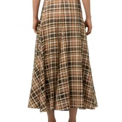 Akris Cotton & Silk Organza Plaid Skirt 10 Akris Cotton & Silk Organza Plaid Skirt -Akris Sales Shop unnamed file 1203