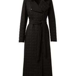 Akris Quilted Belted Trench Coat