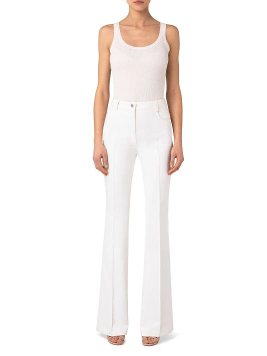 Akris Ribbed-Knit Scoopneck Tank Ecru 4 Akris Ribbed-Knit Scoopneck Tank Ecru - Image 2