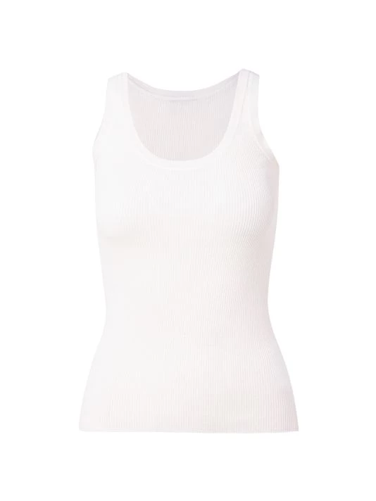 Akris Ribbed-Knit Scoopneck Tank Ecru 5 Akris Ribbed-Knit Scoopneck Tank Ecru - Image 3