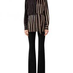 Akris Silk Crêpe Striped Belted Top -Akris Sales Shop unnamed file 1240
