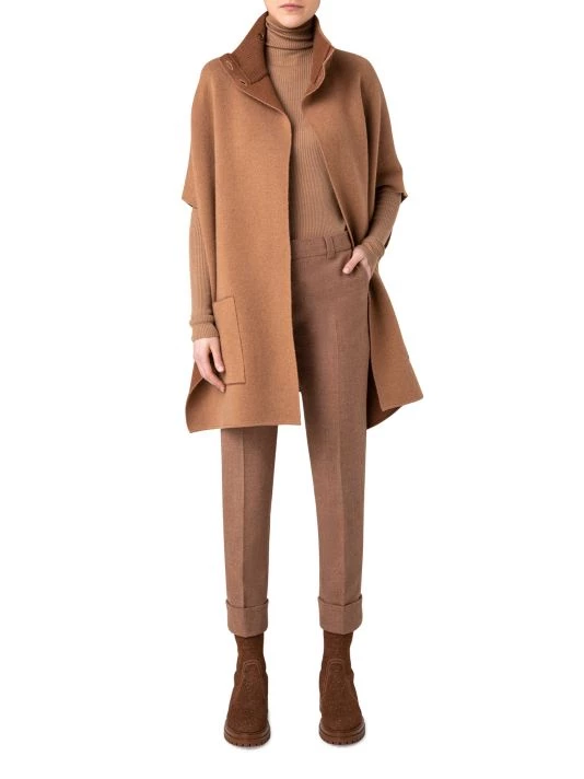 Akris Cashmere Reversible Cape 4 Akris Cashmere Reversible Cape - Image 2