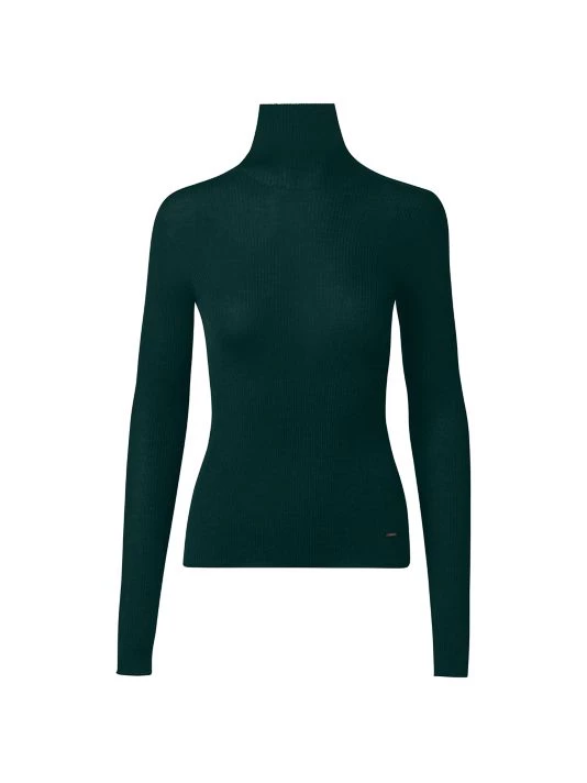 Akris Ribbed Turtleneck Top Gallus Green 5 Akris Ribbed Turtleneck Top Gallus Green - Image 3