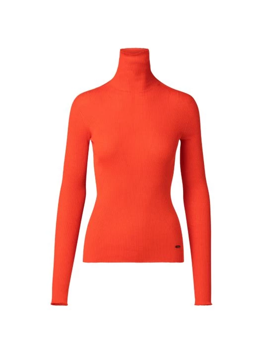 Akris Ribbed Turtleneck Top Gallus Green 7 Akris Ribbed Turtleneck Top Gallus Green - Image 5