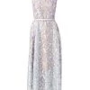 Akris Embroidered A-Line Dress
