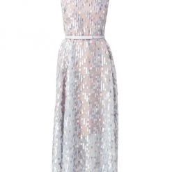 Akris Embroidered A-Line Dress