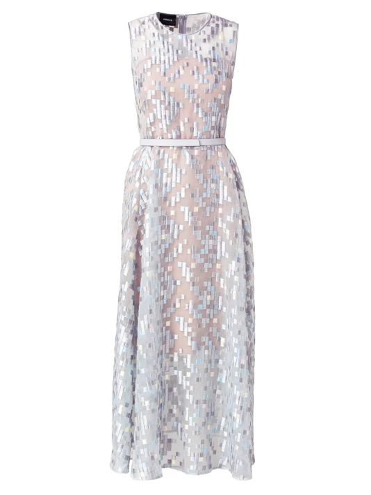 Akris Embroidered A-Line Dress 3 Akris Embroidered A-Line Dress