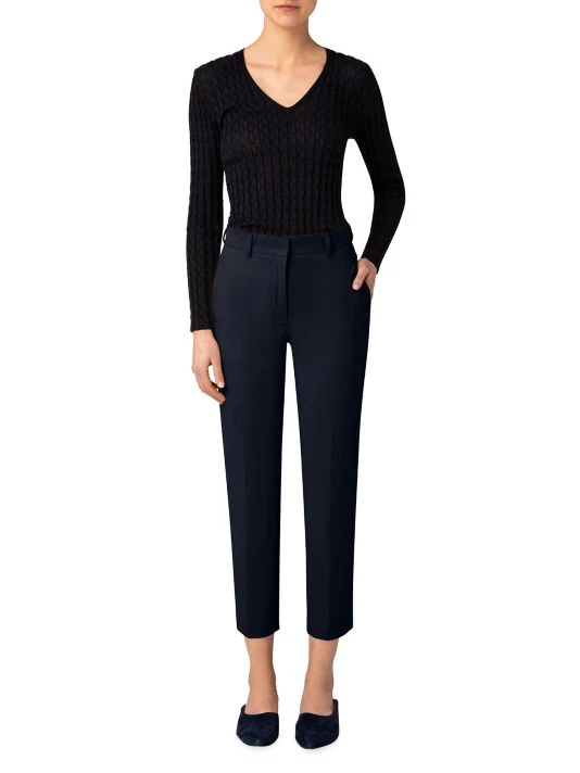 Akris Flavin Stretch-Wool Cropped Pants 4 Akris Flavin Stretch-Wool Cropped Pants - Image 2