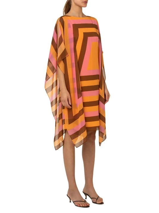 Akris Trapezoid Silk Crepe Cape Dress 6 Akris Trapezoid Silk Crepe Cape Dress - Image 4