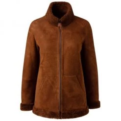 Akris Shearling Zip-Front Jacket