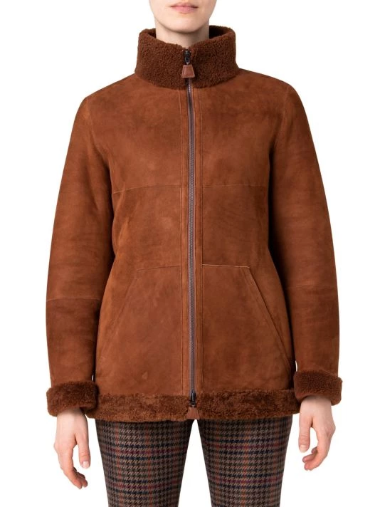 Akris Shearling Zip-Front Jacket 5 Akris Shearling Zip-Front Jacket - Image 3