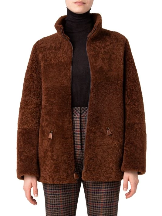 Akris Shearling Zip-Front Jacket 8 Akris Shearling Zip-Front Jacket - Image 6