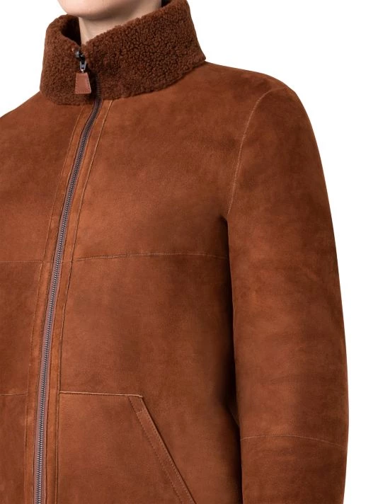 Akris Shearling Zip-Front Jacket 9 Akris Shearling Zip-Front Jacket - Image 7